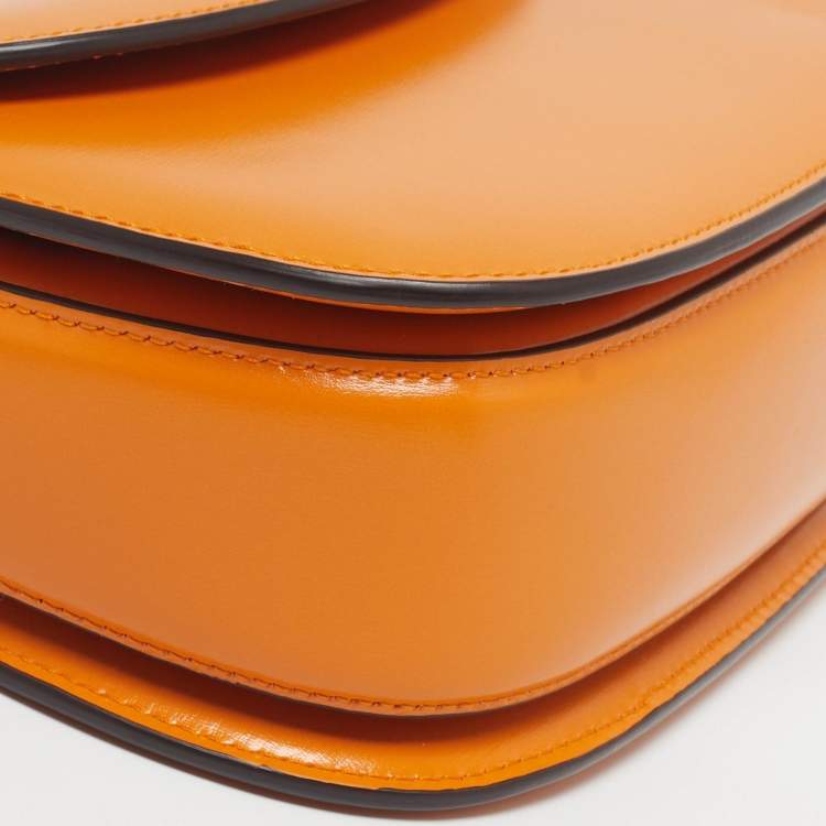 Pre Owned Gucci Bamboo 1947 Small Mustard Yellow Leather Top Handle Bag