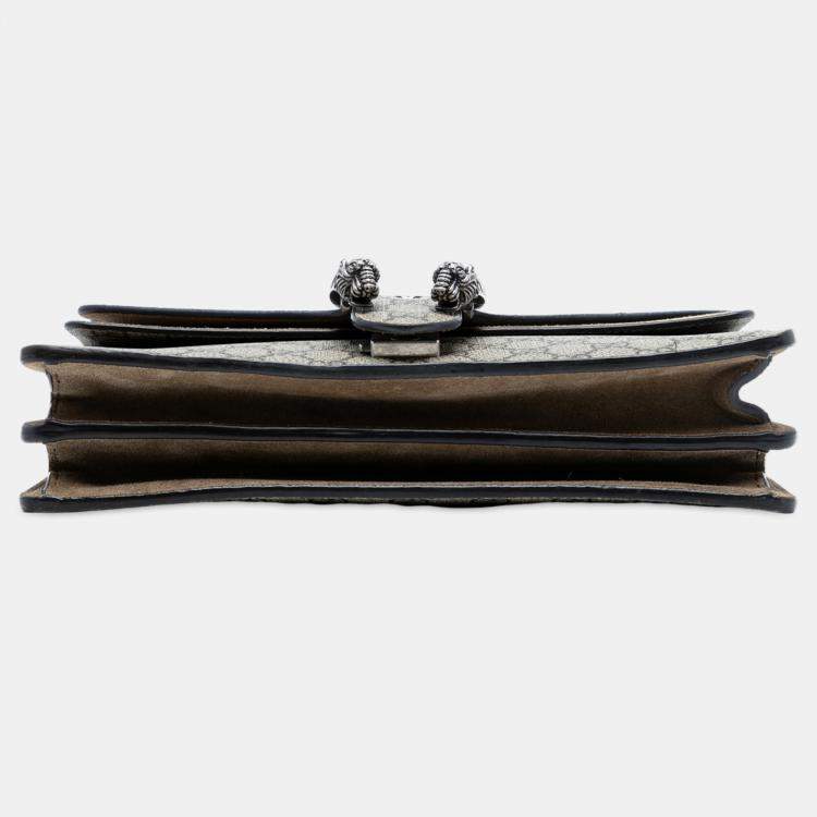 Pre Owned Gucci Brown Medium GG Supreme Dionysus Shoulder Bag