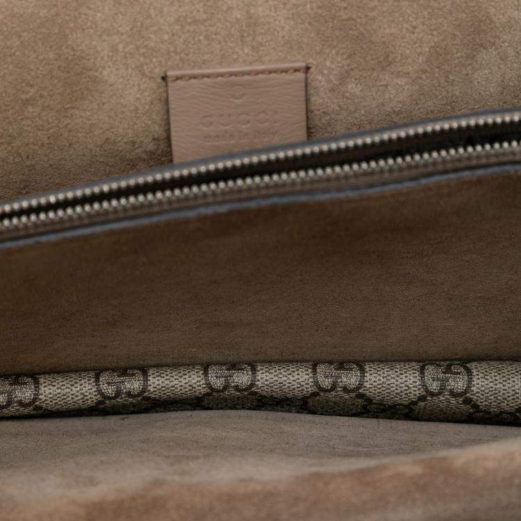 Pre Owned Gucci Brown Medium GG Supreme Dionysus Shoulder Bag