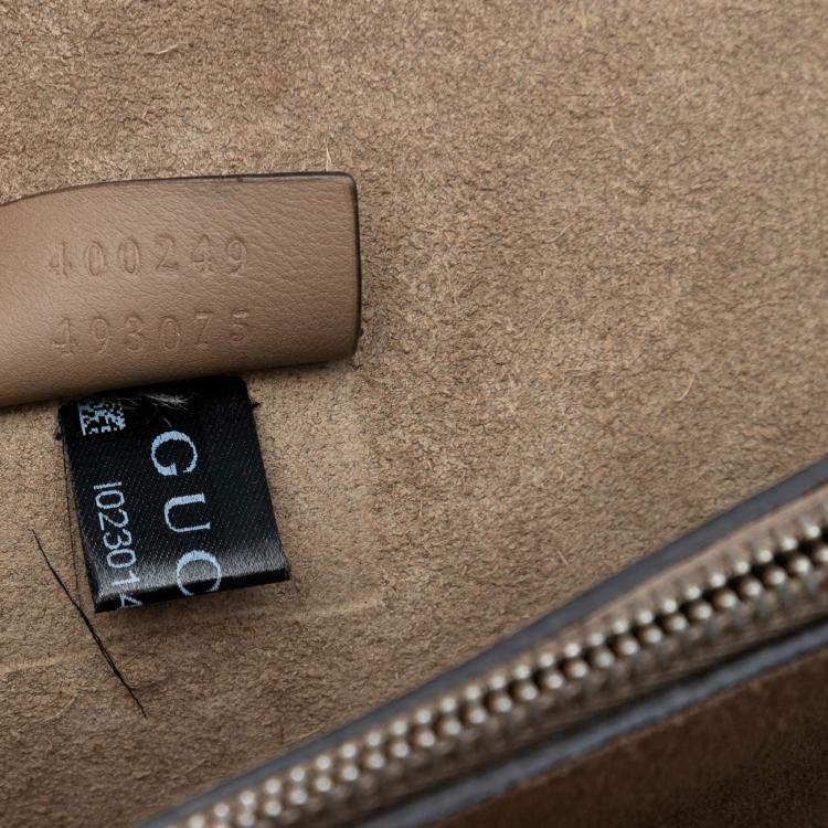 Pre Owned Gucci Brown Medium GG Supreme Dionysus Shoulder Bag