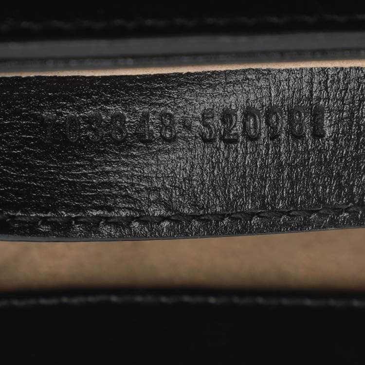 Pre Owned Gucci Horsebit 1955 Black Leather Top Handle Bag