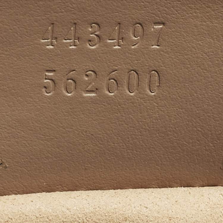 Pre Owned حقيبة كتف غوتشي جي جي مارمونت جلد ماتيلس أوف وايت صغيرة