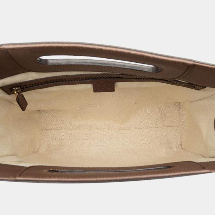 Pre Owned Gucci Brown GG Supreme Neo Vintage Soft Tote