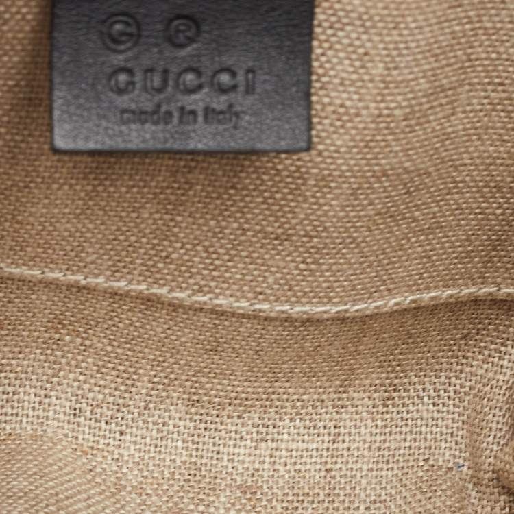 Pre Owned Gucci Emily Mini Black MIcroguccissima Leather Shoulder Bag