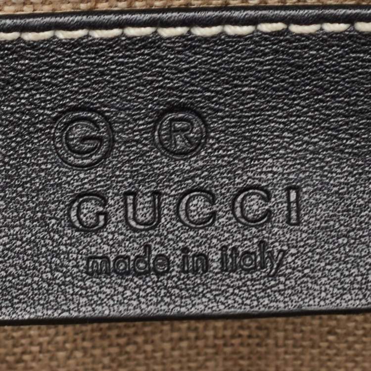 Pre Owned Gucci Emily Mini Black MIcroguccissima Leather Shoulder Bag