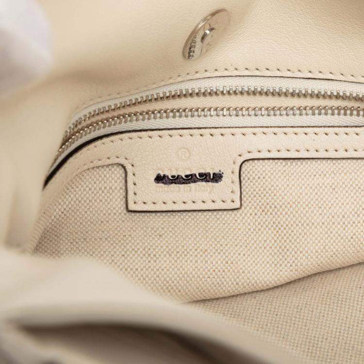 Pre Owned Gucci White Small Matelasse Leather Blondie Tote