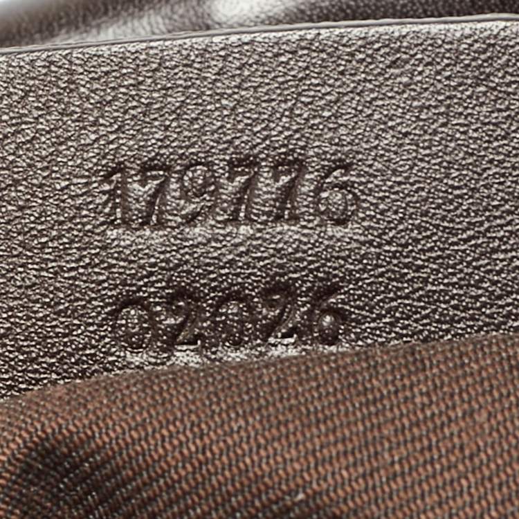 Pre Owned Gucci Dark Brown GG Nylon Hobo