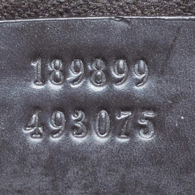 Pre Owned Gucci Joy Dark Brown GG Supreme Canvas Zip Tote