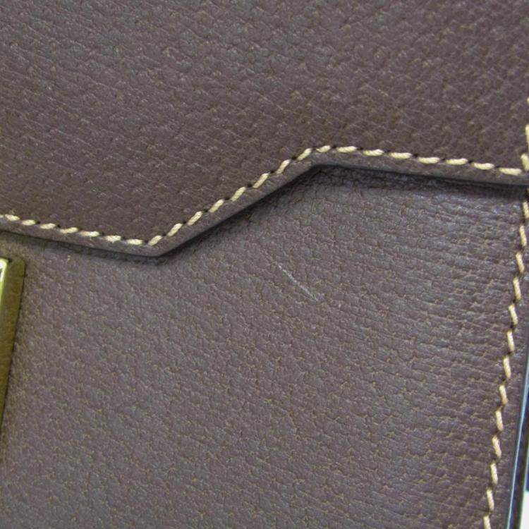 Pre Owned Gucci Lady Rock Brown Leather Handbag Shoulder Bag 