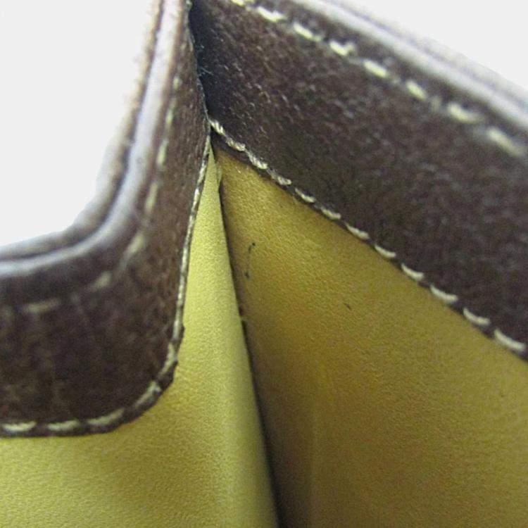 Pre Owned Gucci Lady Rock Brown Leather Handbag Shoulder Bag 