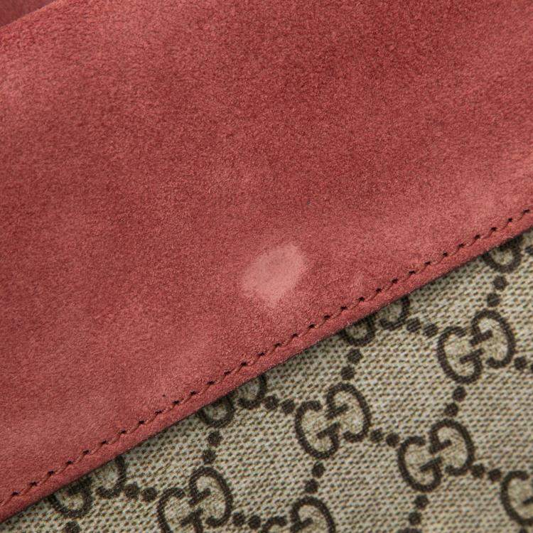 Pre Owned Gucci Brown Small GG Supreme Blooms Dionysus Shoulder Bag