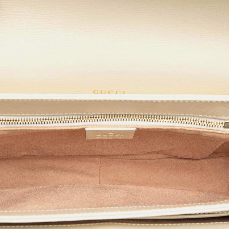 Pre Owned Gucci Brown Medium GG Supreme Horsebit 1955 Shoulder Bag