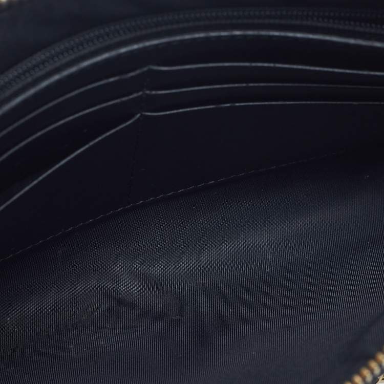 Pre Owned Gucci Black Guccissima Leather Chain Pochette