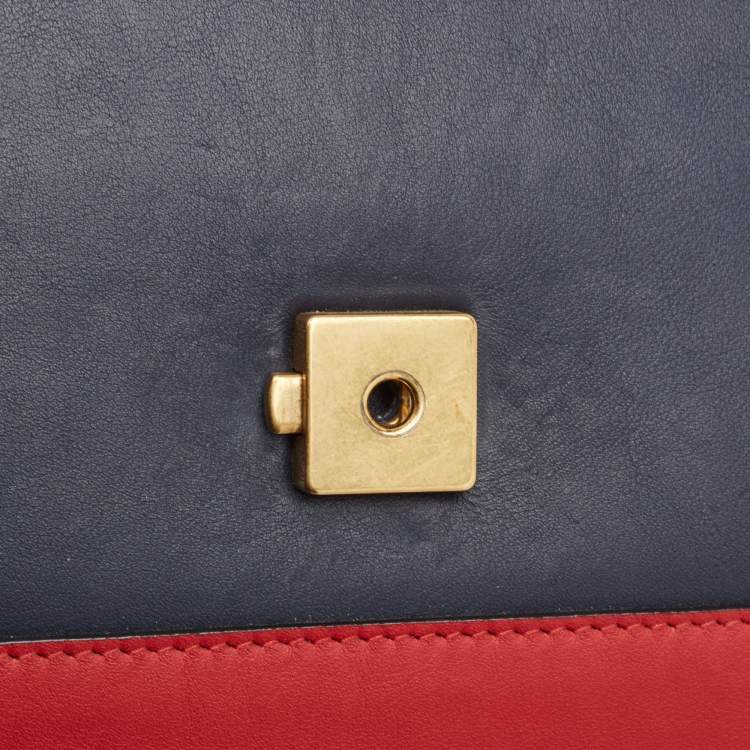 Pre Owned Gucci Tricolor Leather Medium Dionysus Bamboo Top Handle Bag