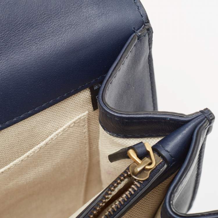 Pre Owned Gucci Tricolor Leather Medium Dionysus Bamboo Top Handle Bag