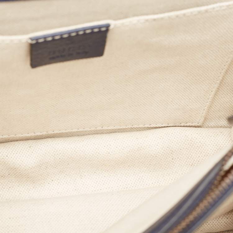 Pre Owned Gucci Tricolor Leather Medium Dionysus Bamboo Top Handle Bag