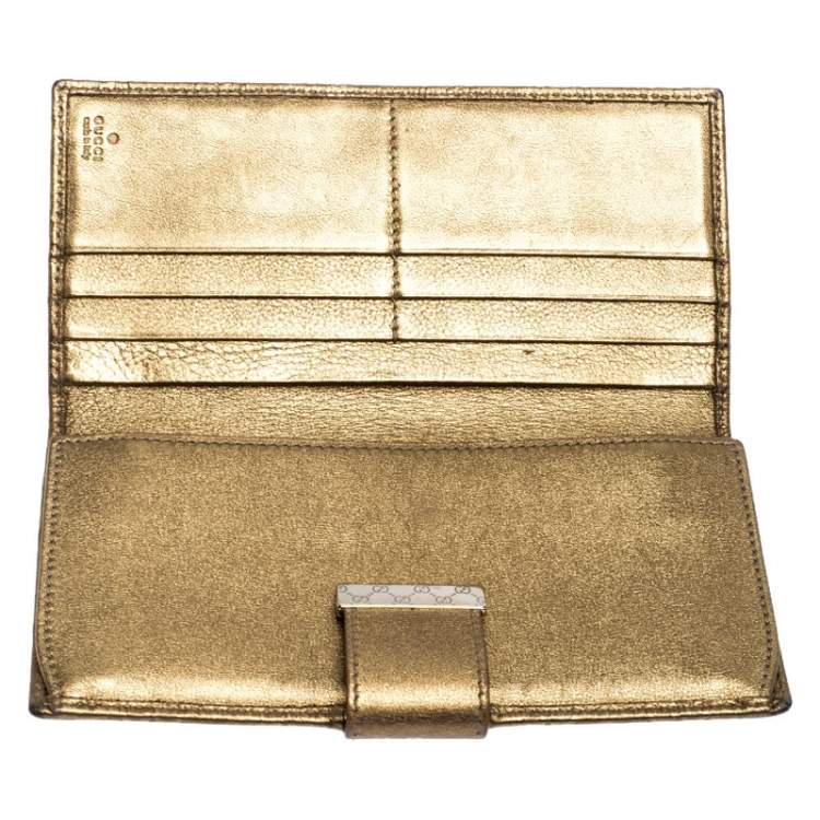 gucci gold wallet