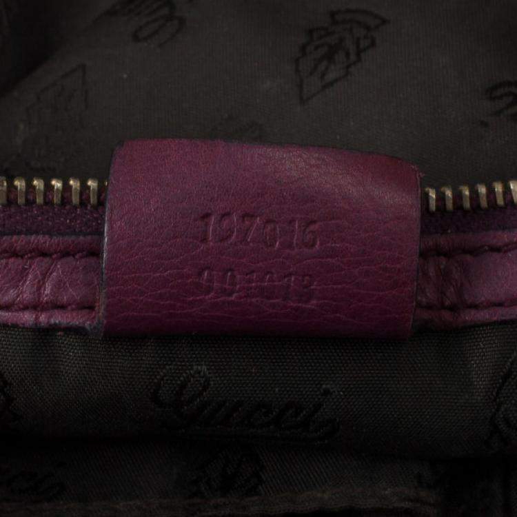 Pre Owned Gucci Red Python Hysteria Hobo