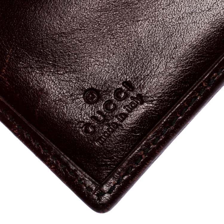 Gucci Beige/Brown GG Canvas Horsebit Compact Wallet