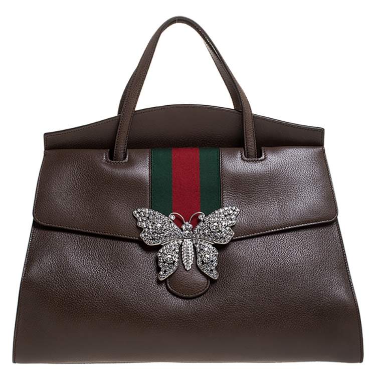 gucci red butterfly bag
