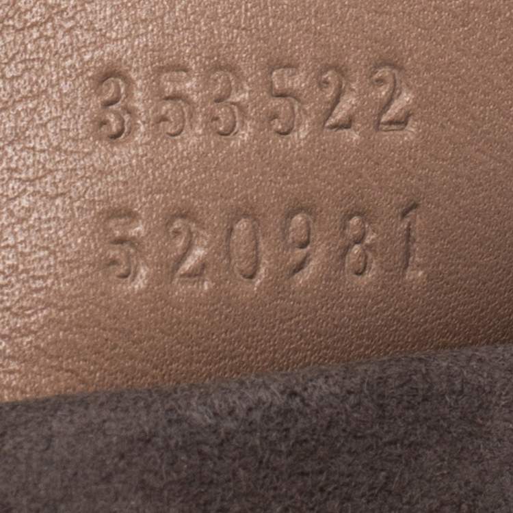 Pre Owned Gucci Beige Leather Lady Lock Bamboo Top Handle Bag