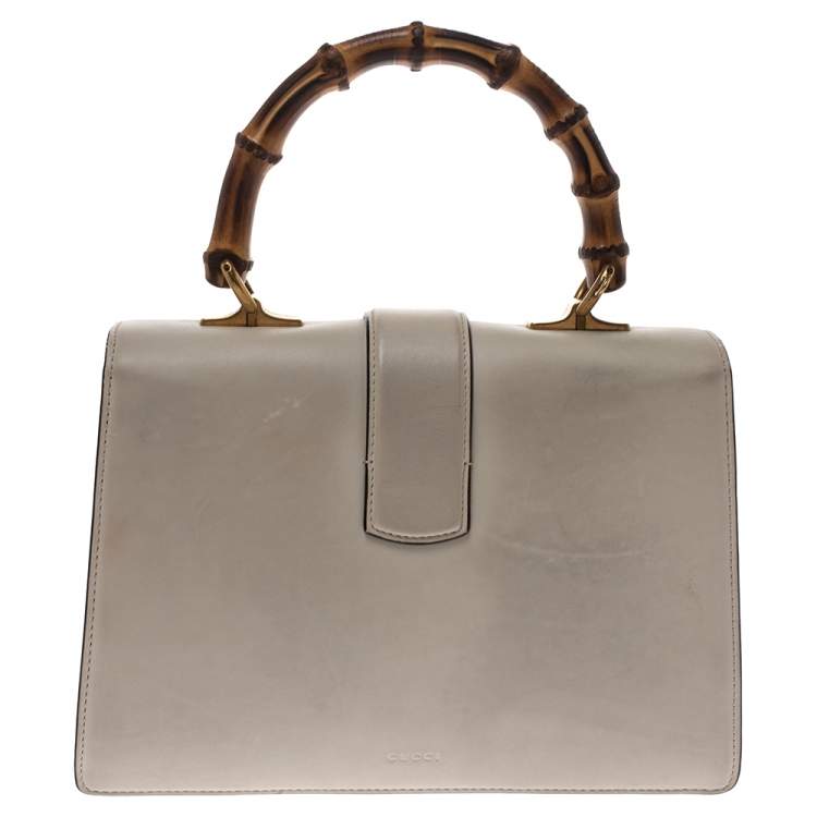 Pre Owned Gucci Tricolor Leather Medium Dionysus Bamboo Top Handle Bag