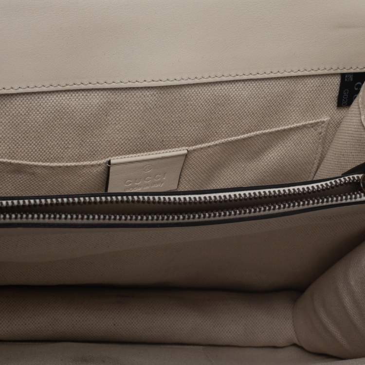 Pre Owned Gucci Tricolor Leather Medium Dionysus Bamboo Top Handle Bag