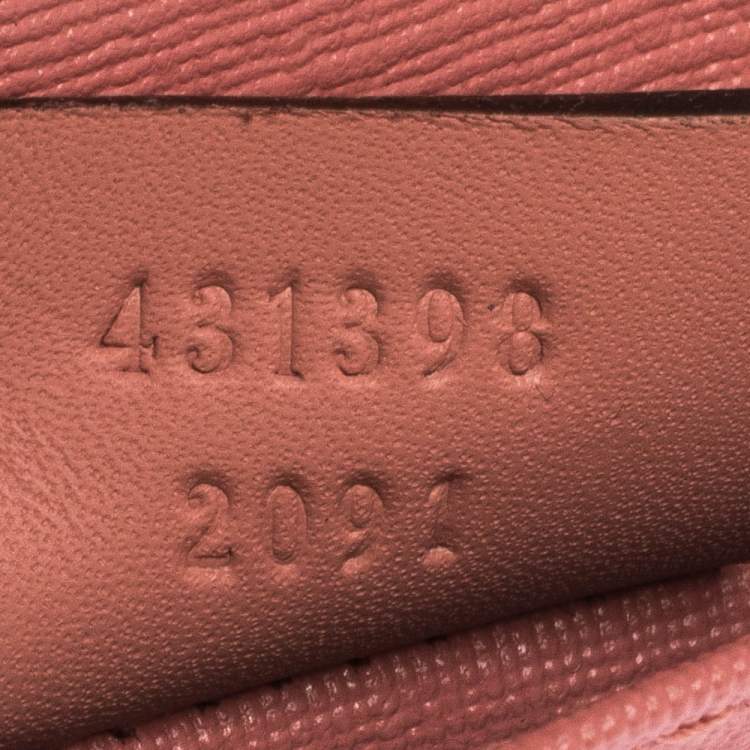 Pre Owned Gucci Beige GG Supreme Canvas Embroidered Face Bifold Card Holder