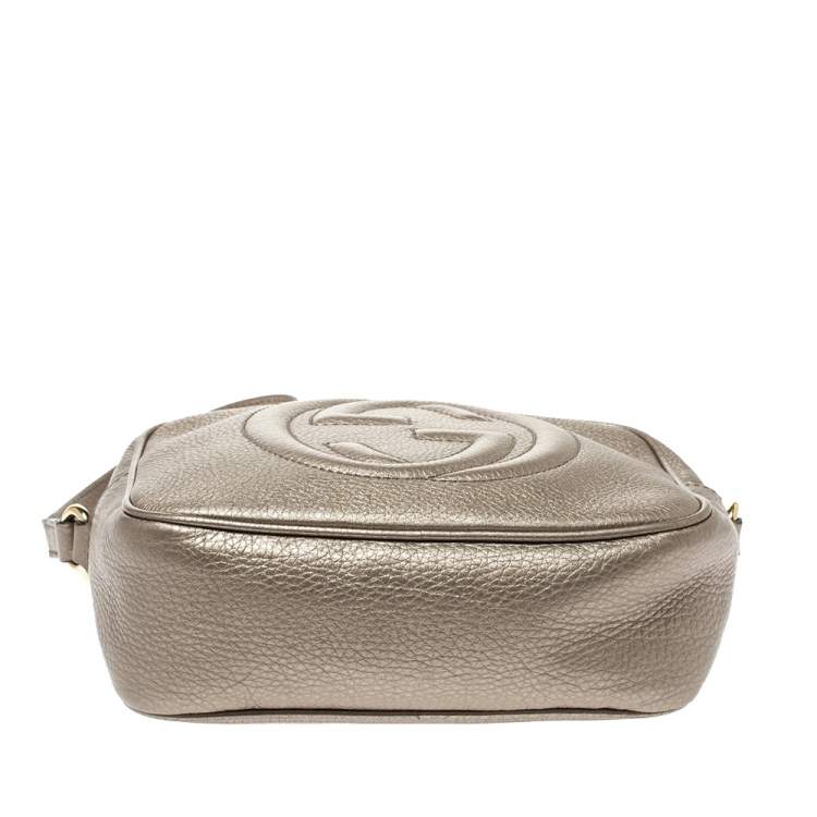 gucci soho disco bag metallic gold