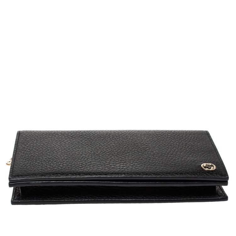 Pre Owned Gucci Black Leather Betty Wallet on Chain