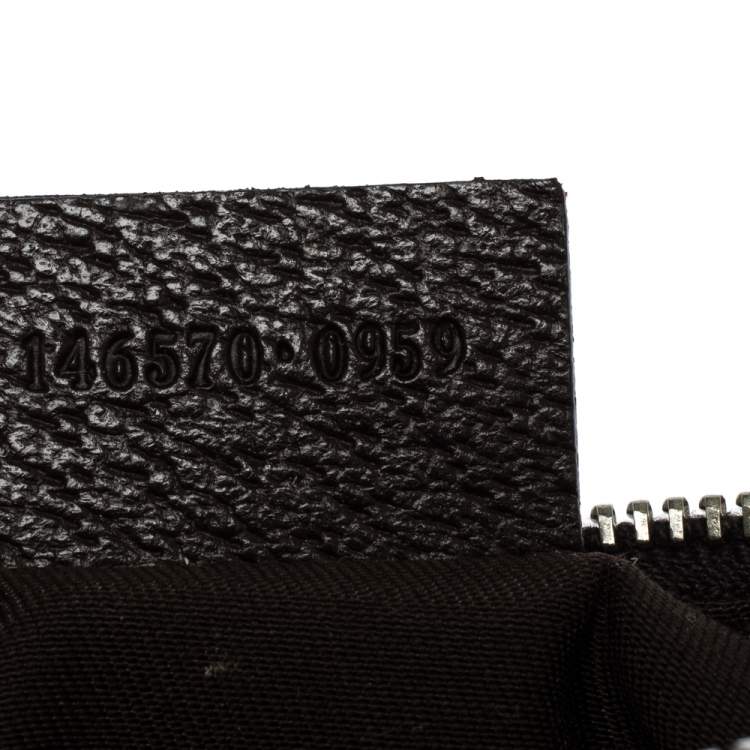 Pre Owned Gucci Beige/Brown GG Canvas and Leather Coin Purse