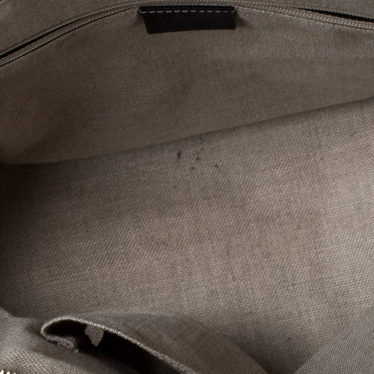 Pre Owned Gucci Black Microguccissima Leather Medium Dome Bag