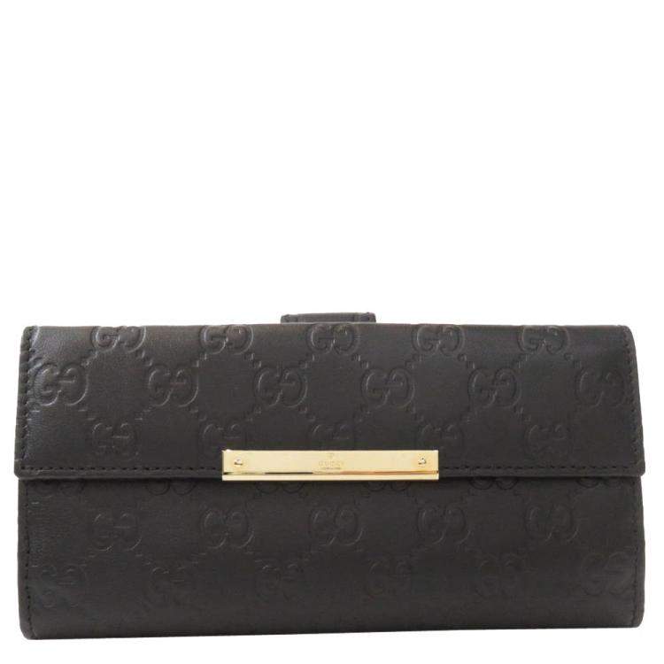 gucci guccissima continental wallet