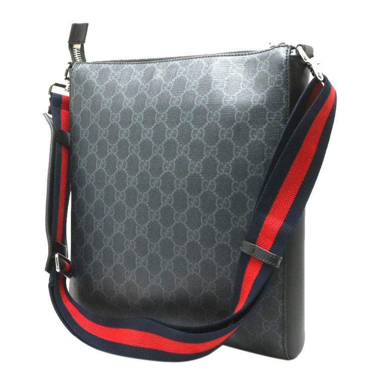 gucci night courrier gg supreme messenger bag