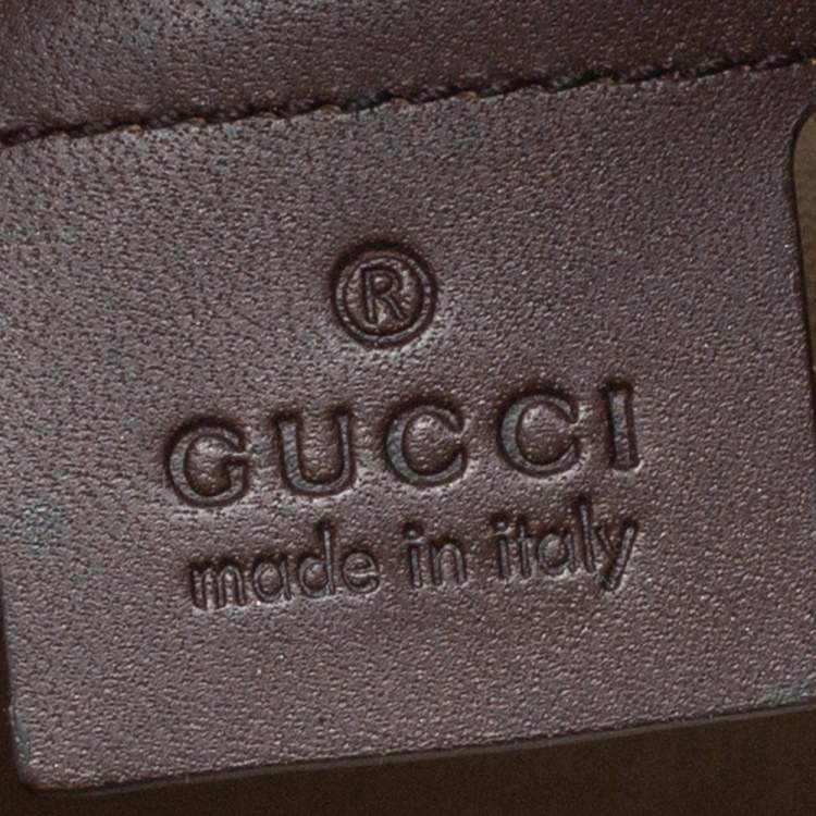 Pre Owned Gucci Beige/Brown GG Canvas and Leather Medium Vintage Web Boston Bag