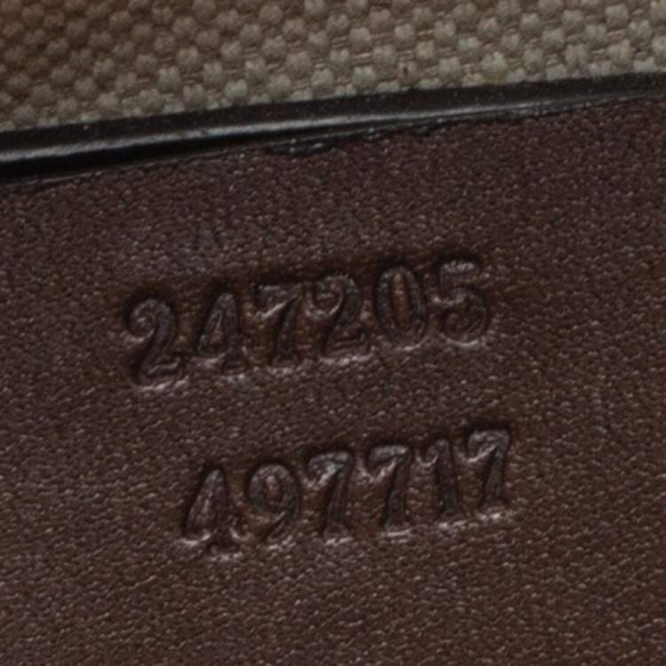 Pre Owned Gucci Beige/Brown GG Canvas and Leather Medium Vintage Web Boston Bag