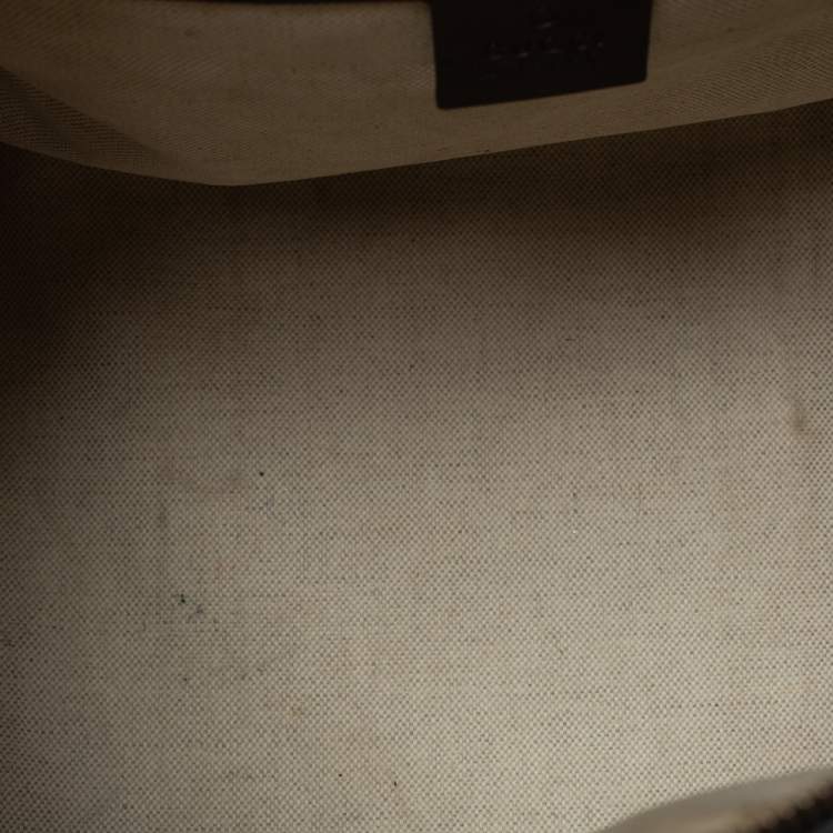 Pre Owned Gucci Beige/Brown GG Canvas and Leather Medium Vintage Web Boston Bag