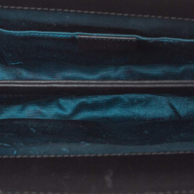 Pre Owned Gucci Black Suede and Leather Ophidia Dragon Bag