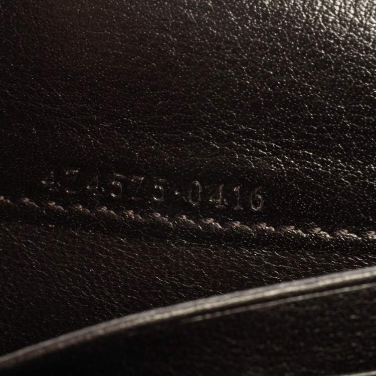 Pre Owned Gucci Cream Python GG Marmont Wallet on Chain