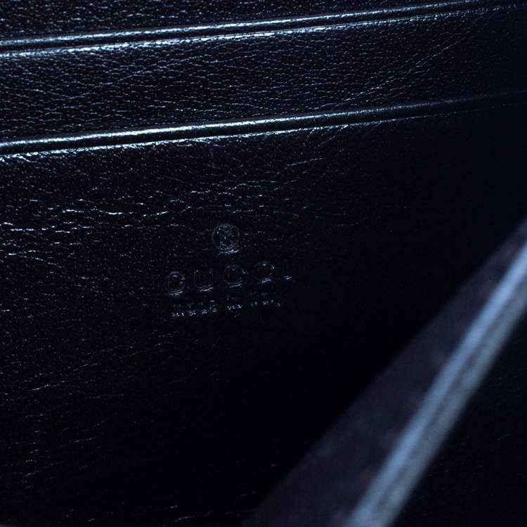 Pre Owned Gucci Cream Python GG Marmont Wallet on Chain