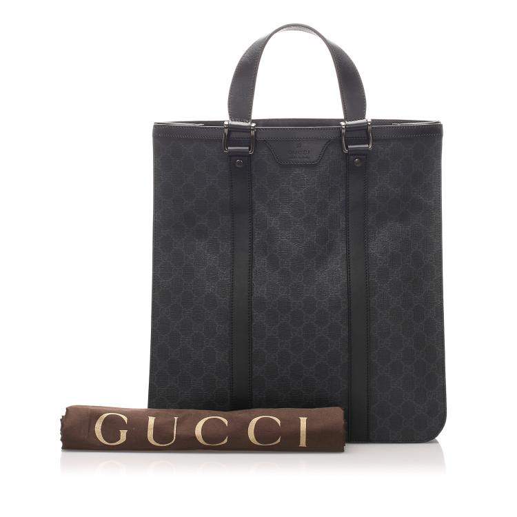 gucci gg supreme tote black