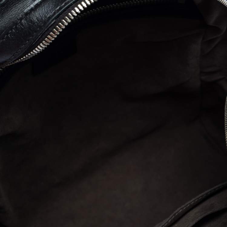 Pre Owned Gucci Black Guccissima Leather Backpacks