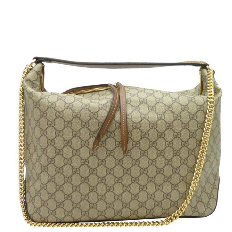 gucci supreme hobo bag