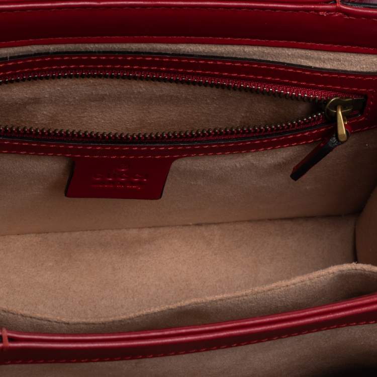 مملوكة مسبقًا Gucci Multicolor Leather Small Queen Margaret Top Handle Bag