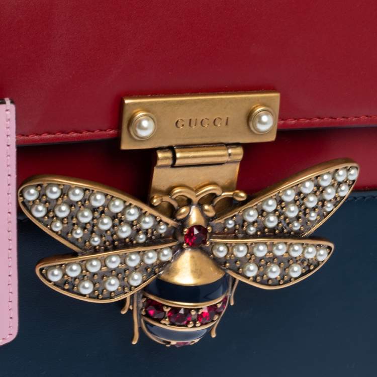 مملوكة مسبقًا Gucci Multicolor Leather Small Queen Margaret Top Handle Bag