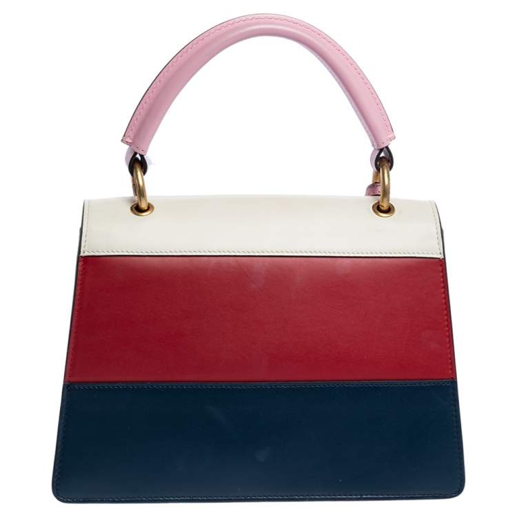 مملوكة مسبقًا Gucci Multicolor Leather Small Queen Margaret Top Handle Bag