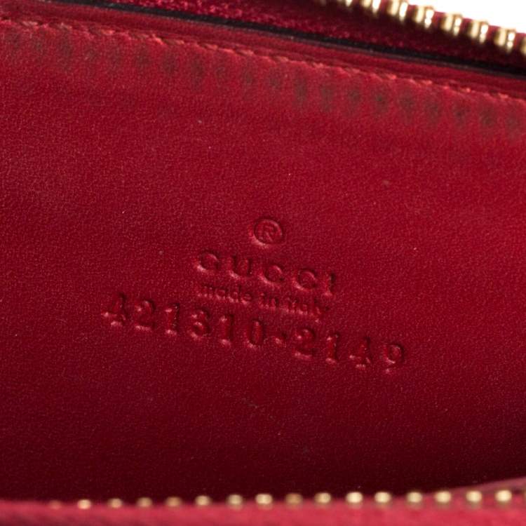 Pre Owned Gucci Blue GG Supreme Canvas Blooms Card Case