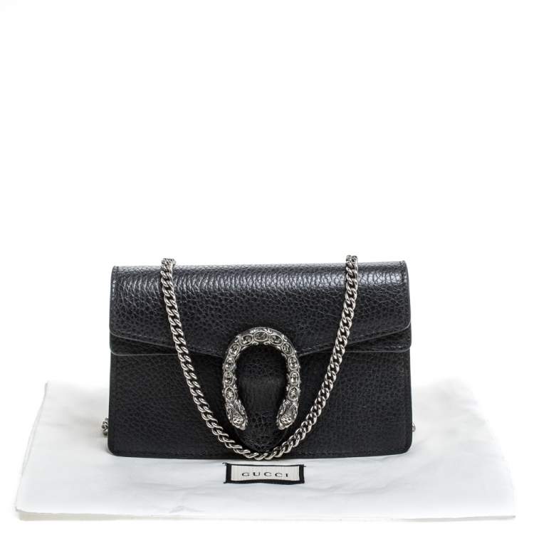 gucci black leather dionysus