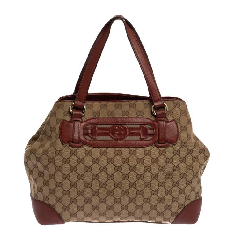 100%Authentic Gucci GG Supreme Tote Bag, Luxury, Bags & Wallets on