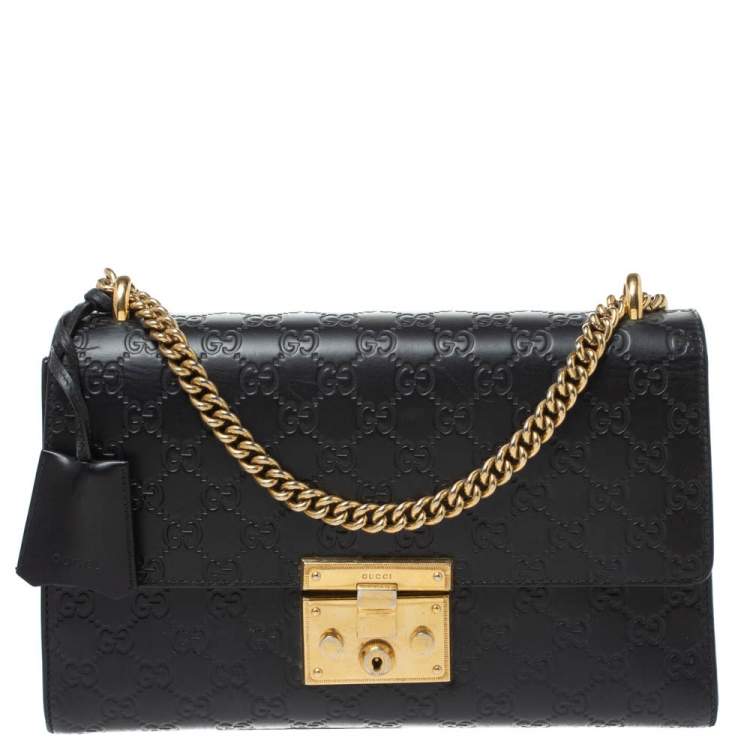 black shoulder gucci bag